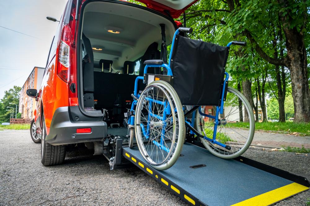 Taxi , fauteuil roulant